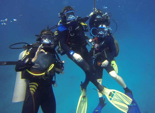 Buceo en grupo
